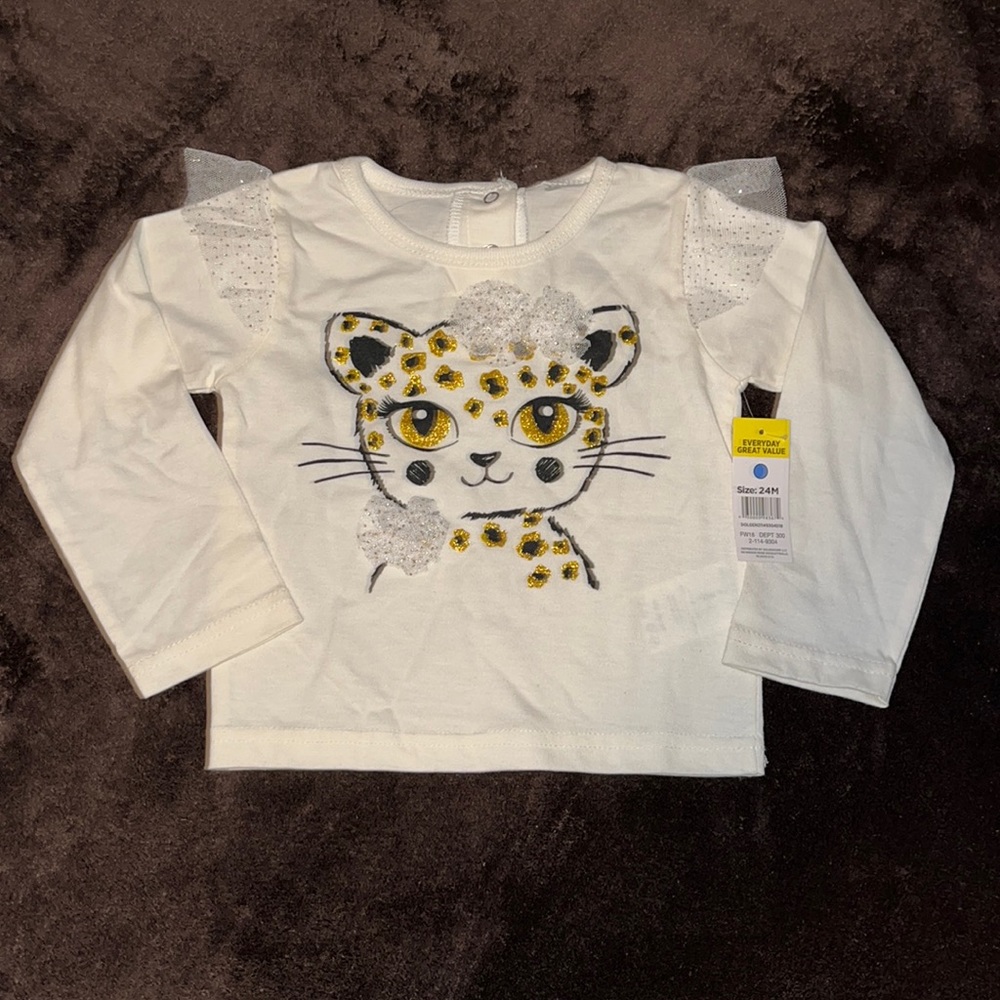 DDG Darlings cheetah top newest tag, size 24 months